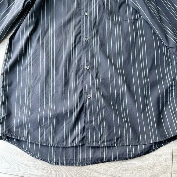 Lacoste Striped Black Button Down  Shirt - Picture 7 of 15